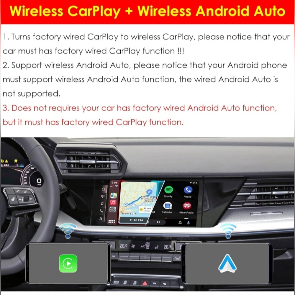 MMB 3rd CarPlay Wireless Adapter Multimedia Video Box - Picture 2 of 5